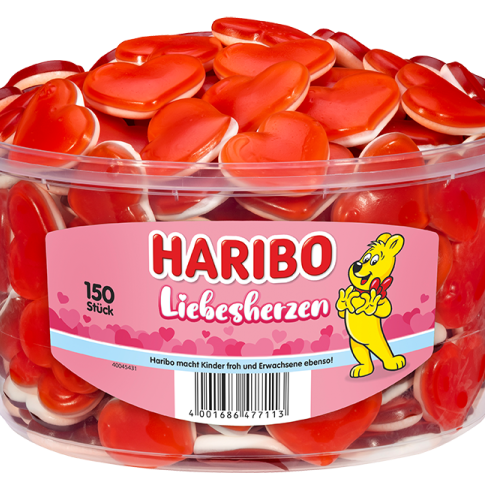 Gummibärchen "Liebes Herzen" deine 100 Gramm Tüte für dich von mir abgepackt