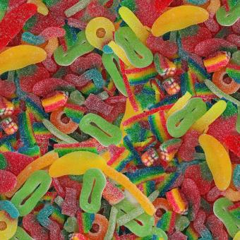 Gummibärchen-Tüte 100 Gramm individuell gestaltbar mit bis zu 4 Sorten