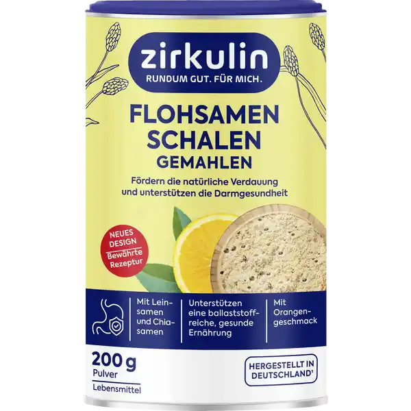 Flohsamen Schalen Zirkulin Orange
